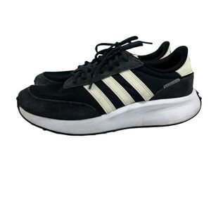 Adidas Run 70's Black White Athletic Sneakers Womens 7